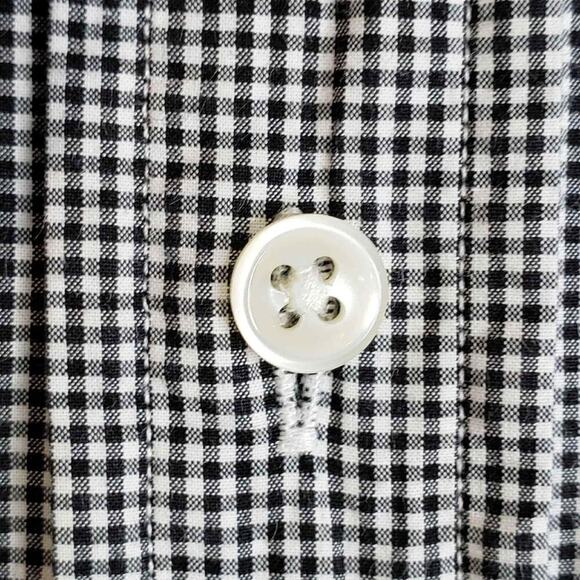 Polo Ralph Lauren Oxford Shirt Mens Size L Black Gingham Plaid LS Button Down - Picture 5 of 10